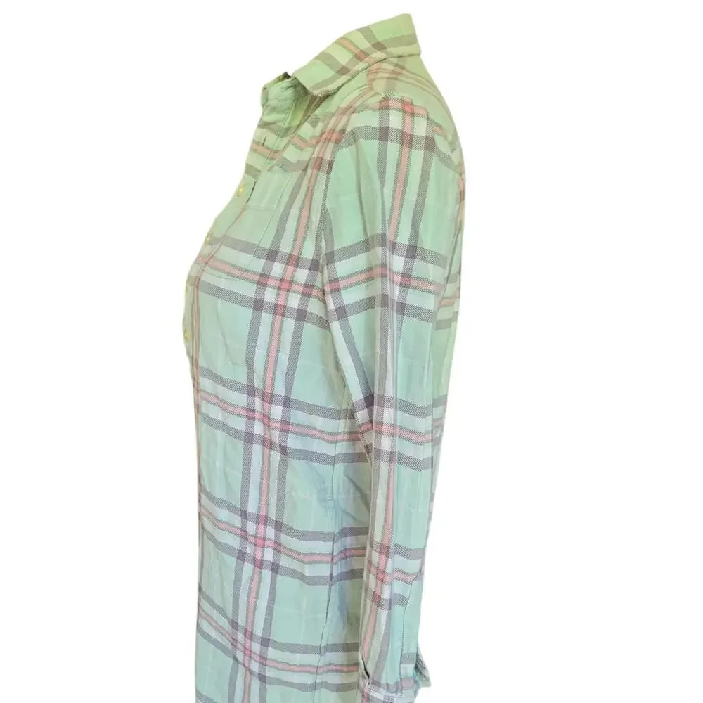 Polo Ralph Lauren Multi-color Plaid Cotton Shirtdress Youth Girls Size 14